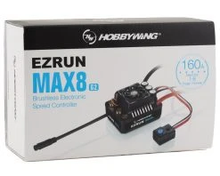 Hobbywing EZRun Max8 G2 Waterproof Brushless ESC w/XT90 Plug -HOBBYWING Sales hwa30103203 2