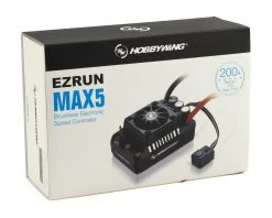 Hobbywing EZRun MAX5 V3 1/5 Scale Waterproof Brushless ESC (200A, 3-8S) 7 Hobbywing EZRun MAX5 V3 1/5 Scale Waterproof Brushless ESC (200A, 3-8S) -HOBBYWING Sales hwa3010400 2