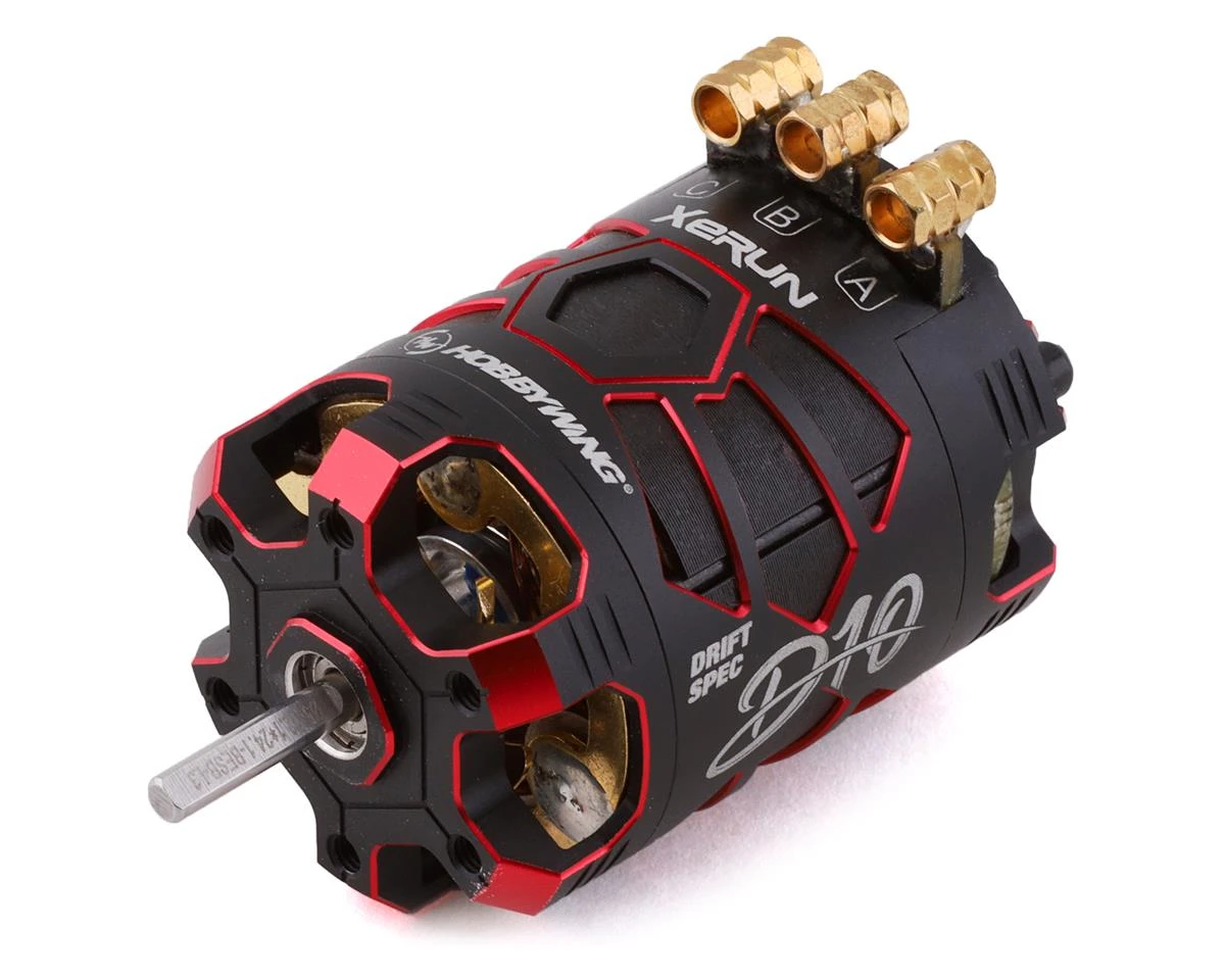 Hobbywing Xerun D10 Drift Brushless Motor (10.5T) (Red) 3 Hobbywing Xerun D10 Drift Brushless Motor (10.5T) (Red)