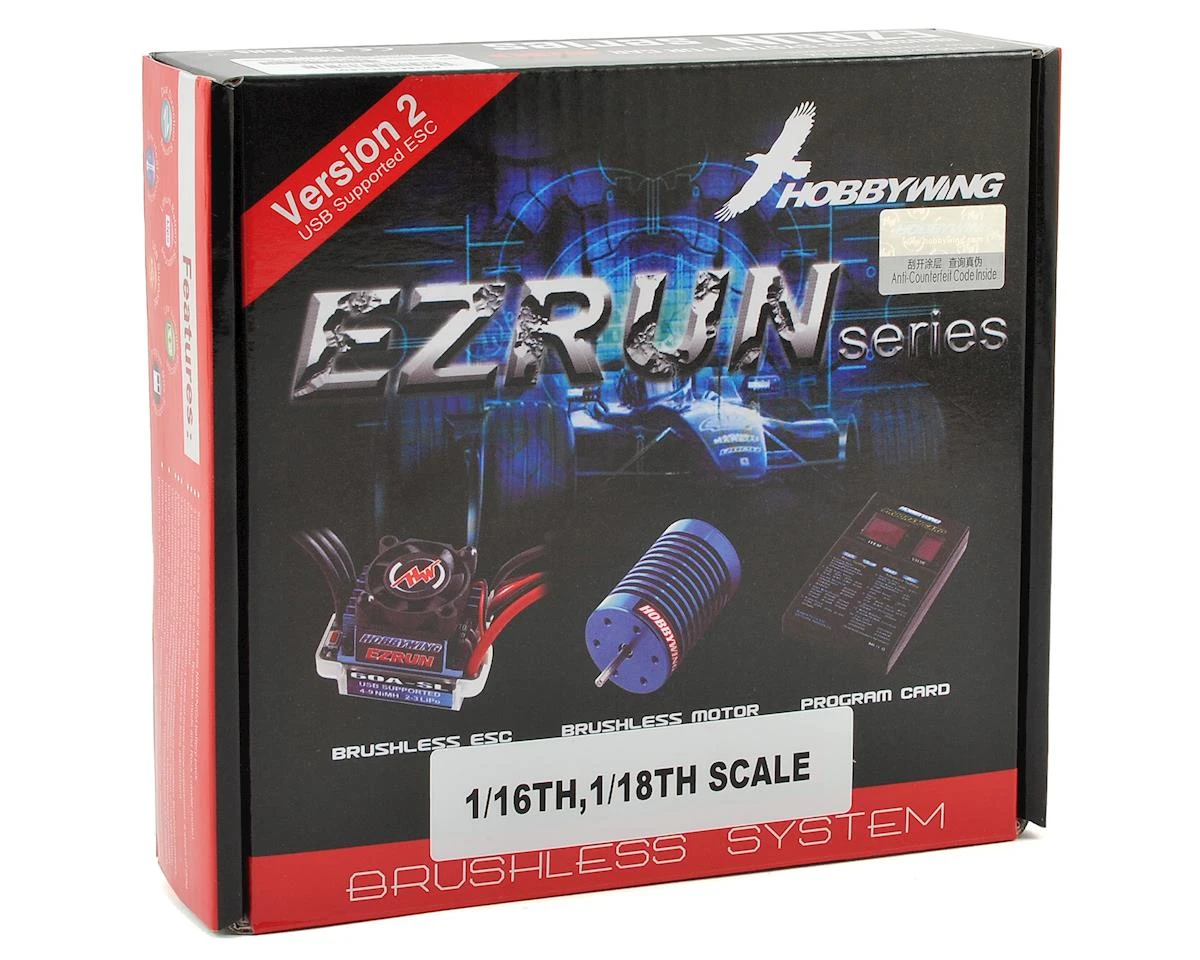 Hobbywing EZRun 18A Sensorless Brushless ESC/Motor Combo (18.0T/5200kV) w/Program Box 6 Hobbywing EZRun 18A Sensorless Brushless ESC/Motor Combo (18.0T/5200kV) w/Program Box - Image 4
